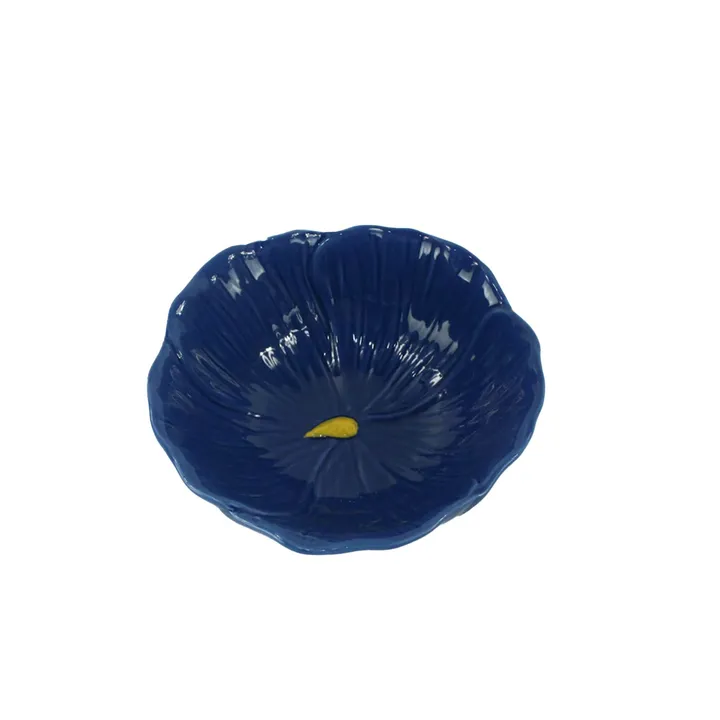 Cuenco hoja azul oscuro