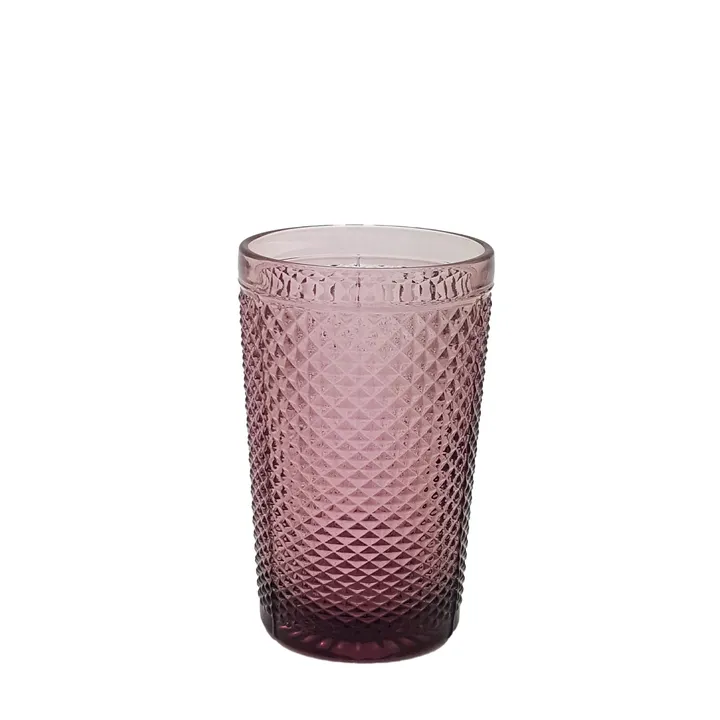 Vaso Bicos 350 ml morado (pack de 6)