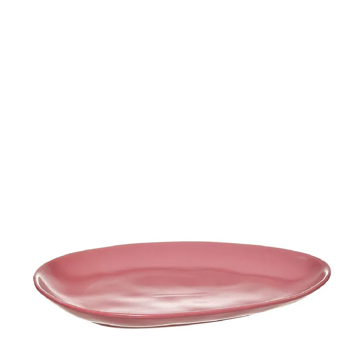 Plato de porcelana llano, 29 × 23 cm