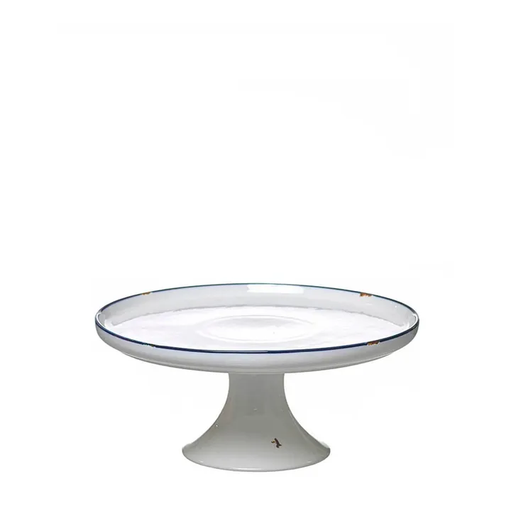 Plato de porcelana con pie