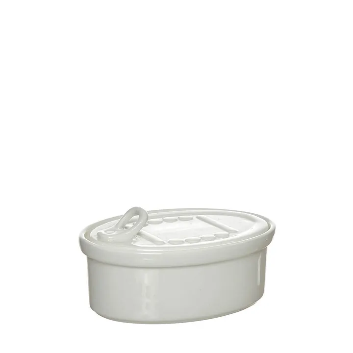 Lata de conservas ovalada de porcelana