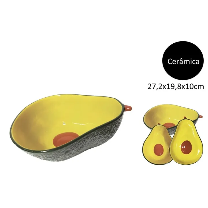 Frutero decorativo forma aguacate