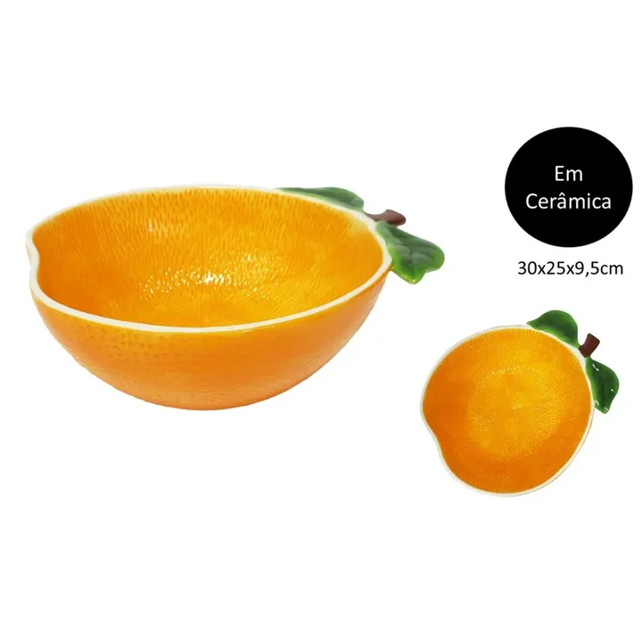 Frutero decorativo forma naranja