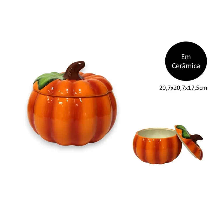 Conjunto 2 calabazas cerámica, imagen 2