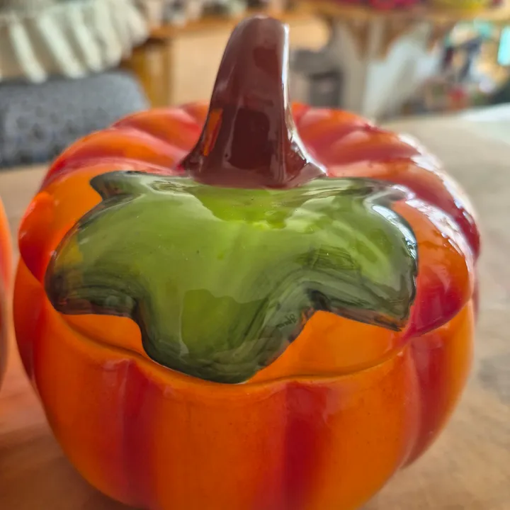 Conjunto 2 calabazas cerámica, imagen 4