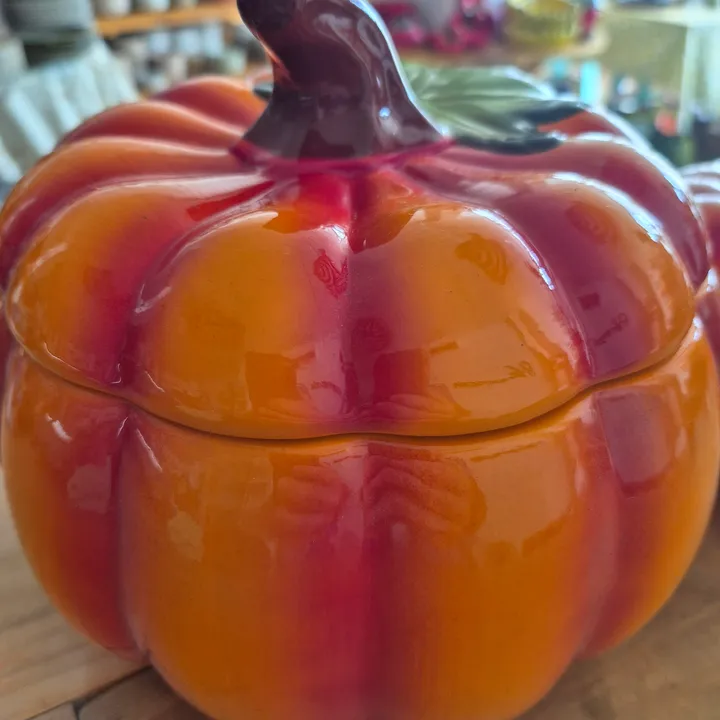 Conjunto 2 calabazas cerámica, imagen 5