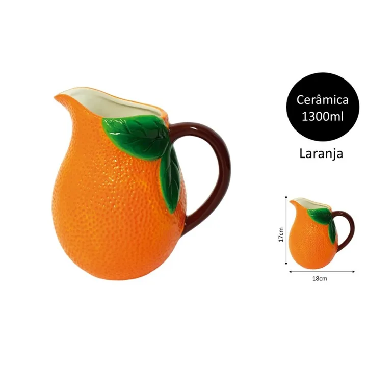 Jarra decorativa forma naranja