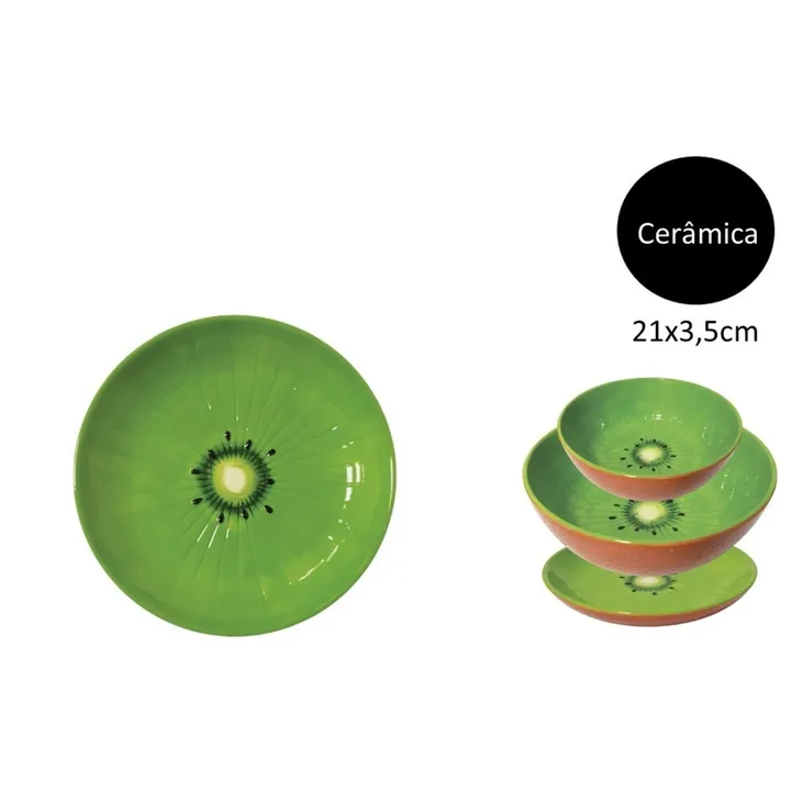 Plato decorativo kiwi, imagen 1