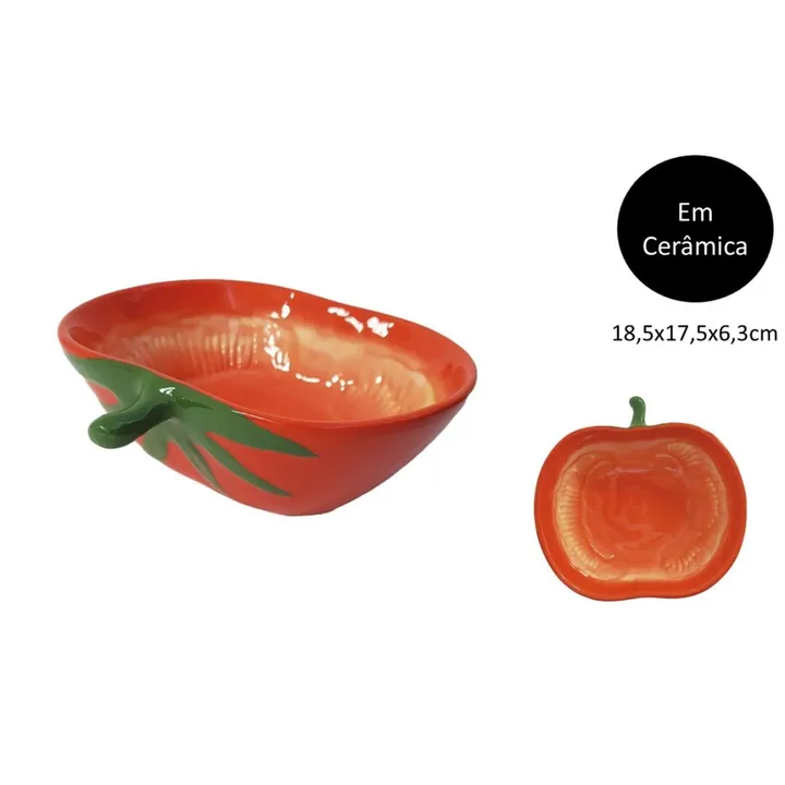 Plato hondo medio tomate, imagen 1