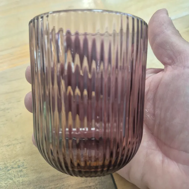 Vaso Stripes 250 ml morado (pack de 6), imagen 3