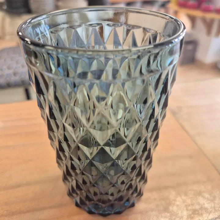 Vaso Diamond 350 ml azul (pack de 6)
