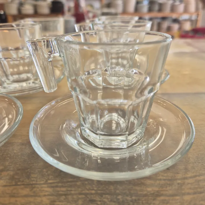 Juego tazas vidrio café expresso (pack de 6), imagen 2