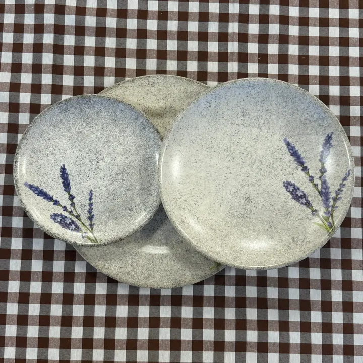 Vajilla de cerámica con lavanda 18 piezas (pack de 6), imagen 2