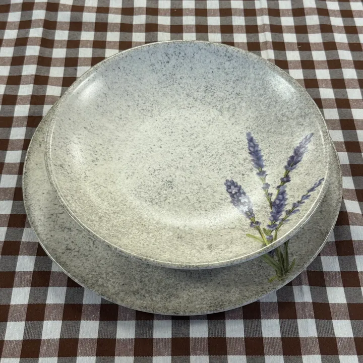 Vajilla de cerámica con lavanda 18 piezas (pack de 6), imagen 4