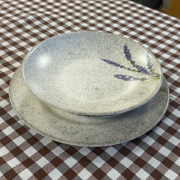 Vajilla de cerámica con lavanda 18 piezas (pack de 6), imagen 5
