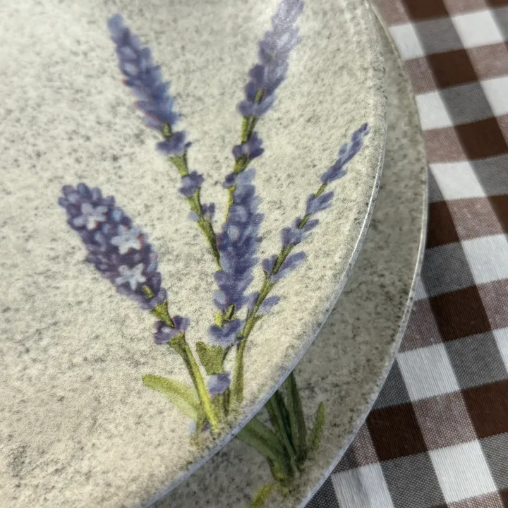 Vajilla de cerámica con lavanda 18 piezas (pack de 6), imagen 7