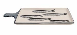 BANDEJA TABLA CERAMICA BRILLO SARDINAS – 10048