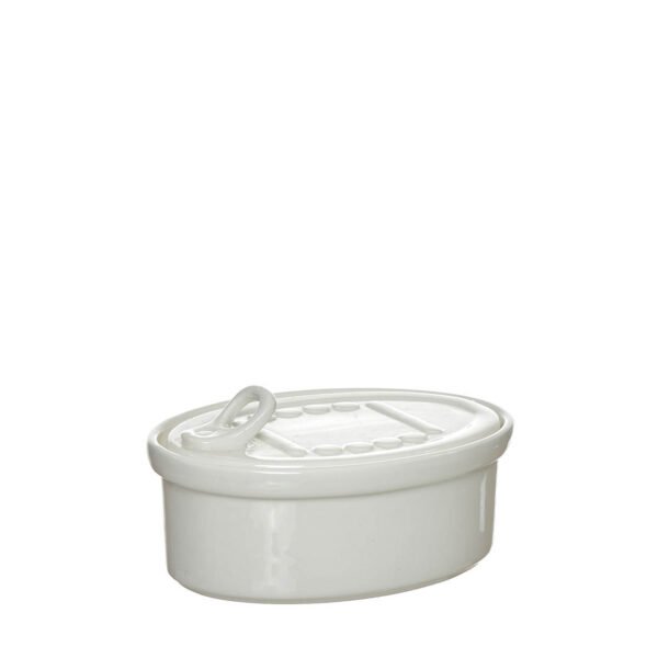 PORCELANA. LATA DE CONSERVAS OVALADA - 10012