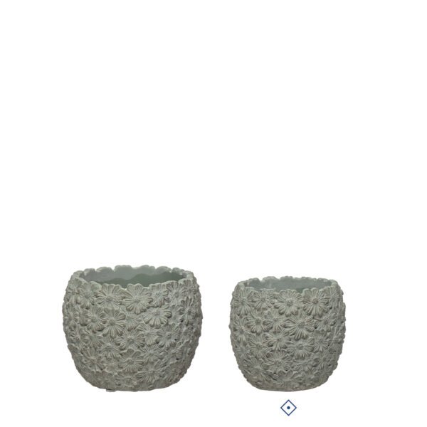 JARRON DECORATIVO DE CEMENTO - 10039