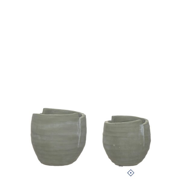 JARRON DECORATIVO DE CEMENTO - 10042