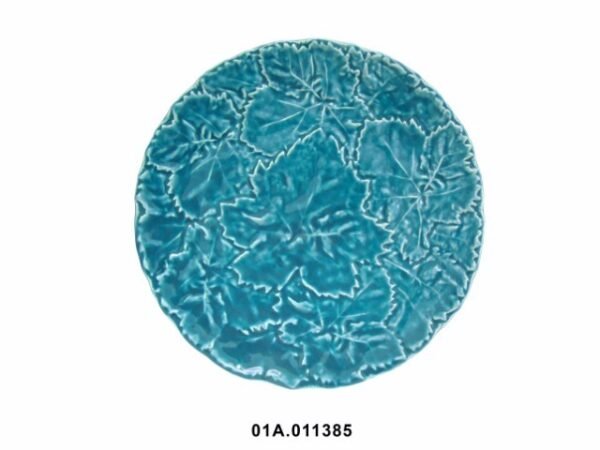 PLATO GRANDE HOJAS AZUL - 10140 - Imagen 2