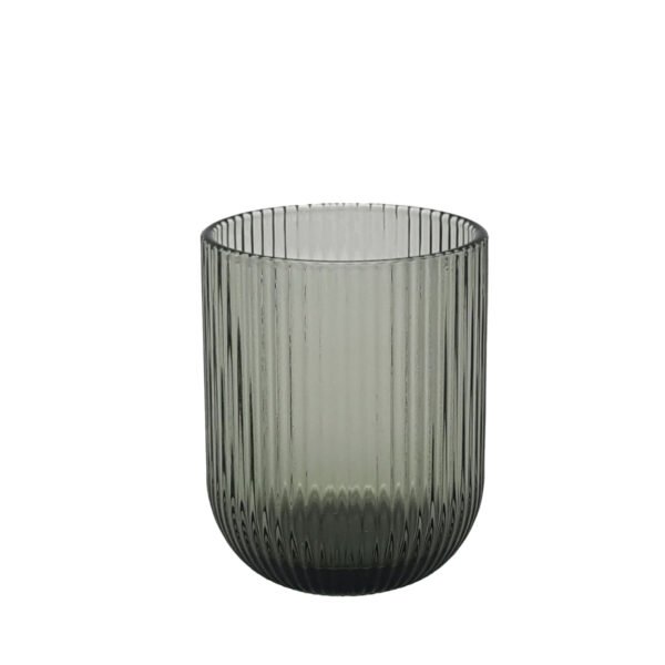 VASO STRIPES 250ML CEMENTO - 10100