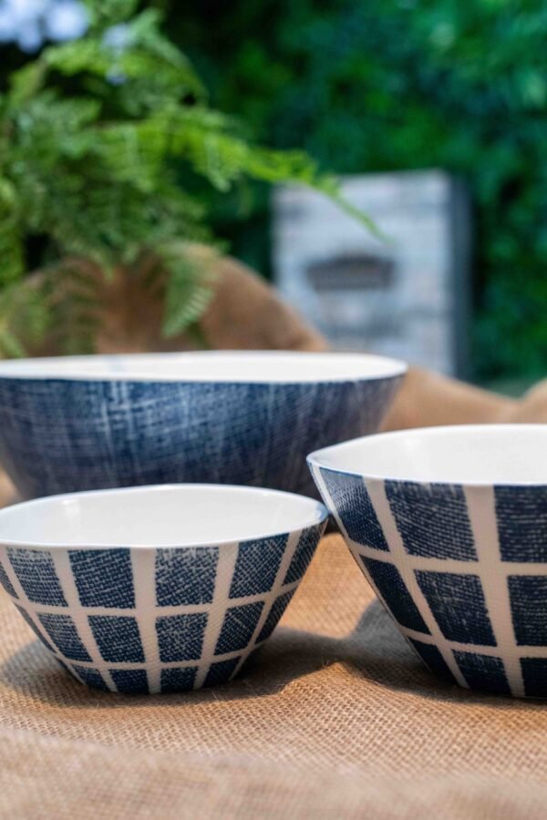 CUENCO AZUL Y BLANCO PORCELANA 12CM - 10150 - Imagen 3