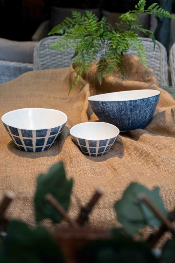 CUENCO AZUL Y BLANCO PORCELANA 12CM - 10150 - Imagen 2