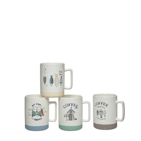 TAZA PORCELANA VERDE 400ML - 10171 - Imagen 3