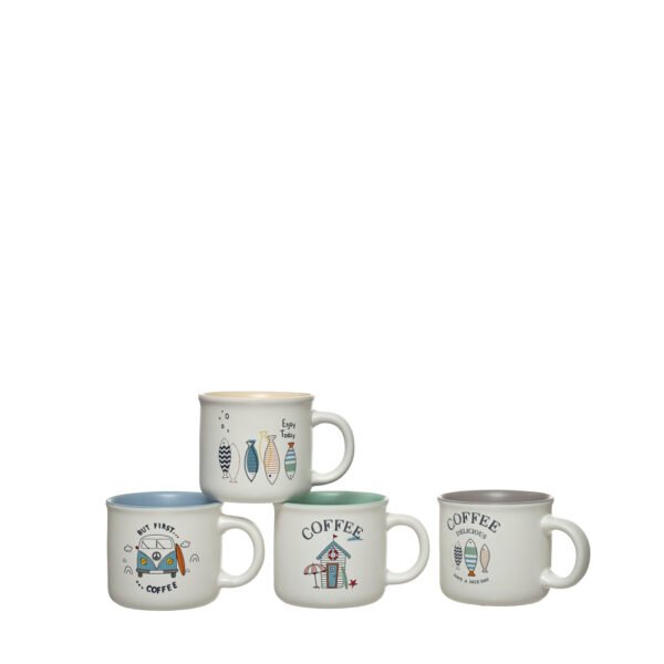TAZA CAFÉ PORCELANA BEIGE 100ML - 10165 - Imagen 4